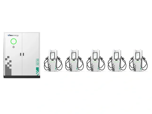Complete system: power cabinet and 5 terminals